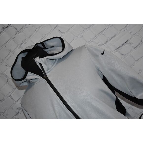 Nike Hoodie Jacket Womens Size Large Therma-Fit Performance With Pockets Gray - Picture 2 of 8